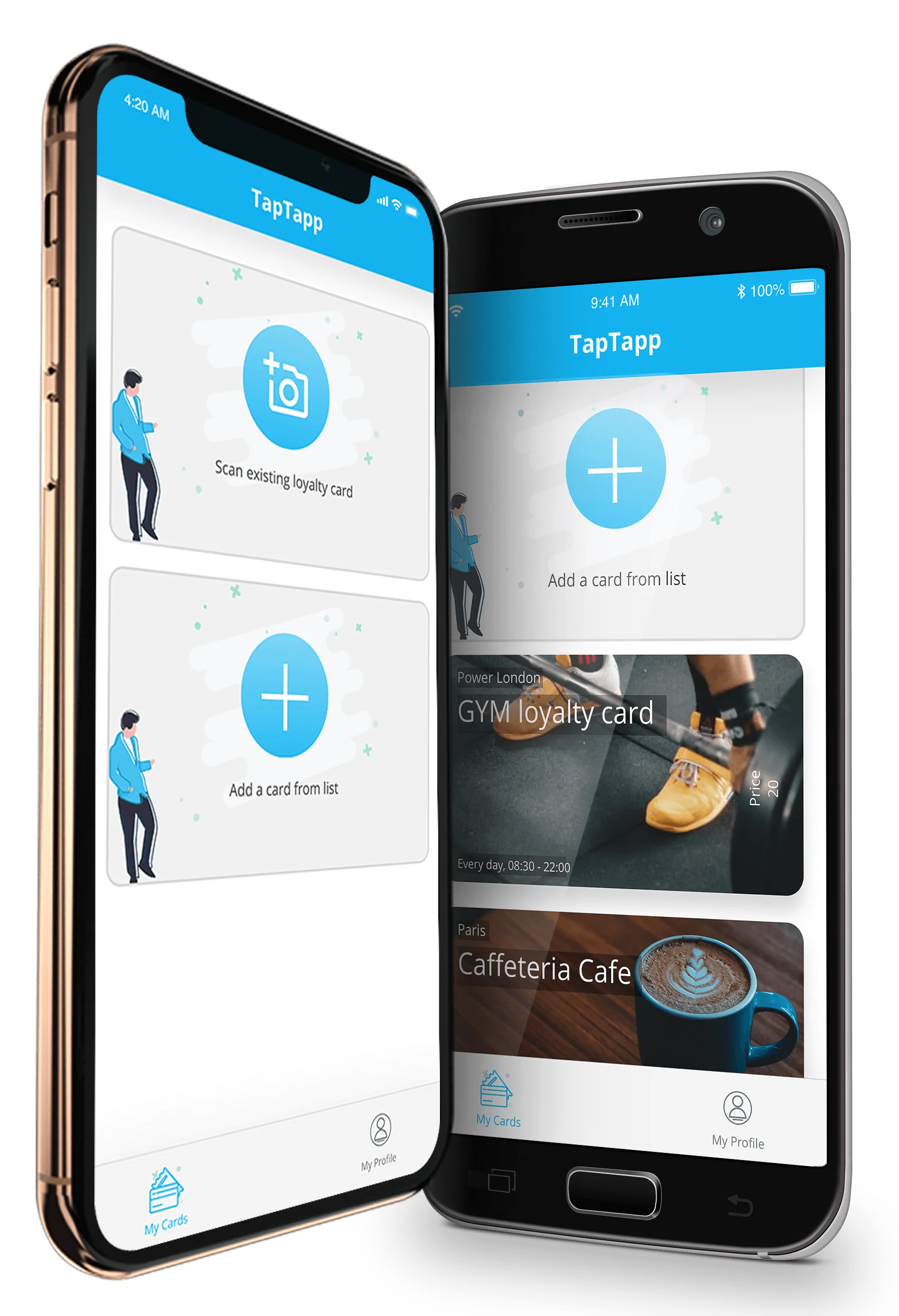TapTapp loyalty app illustration