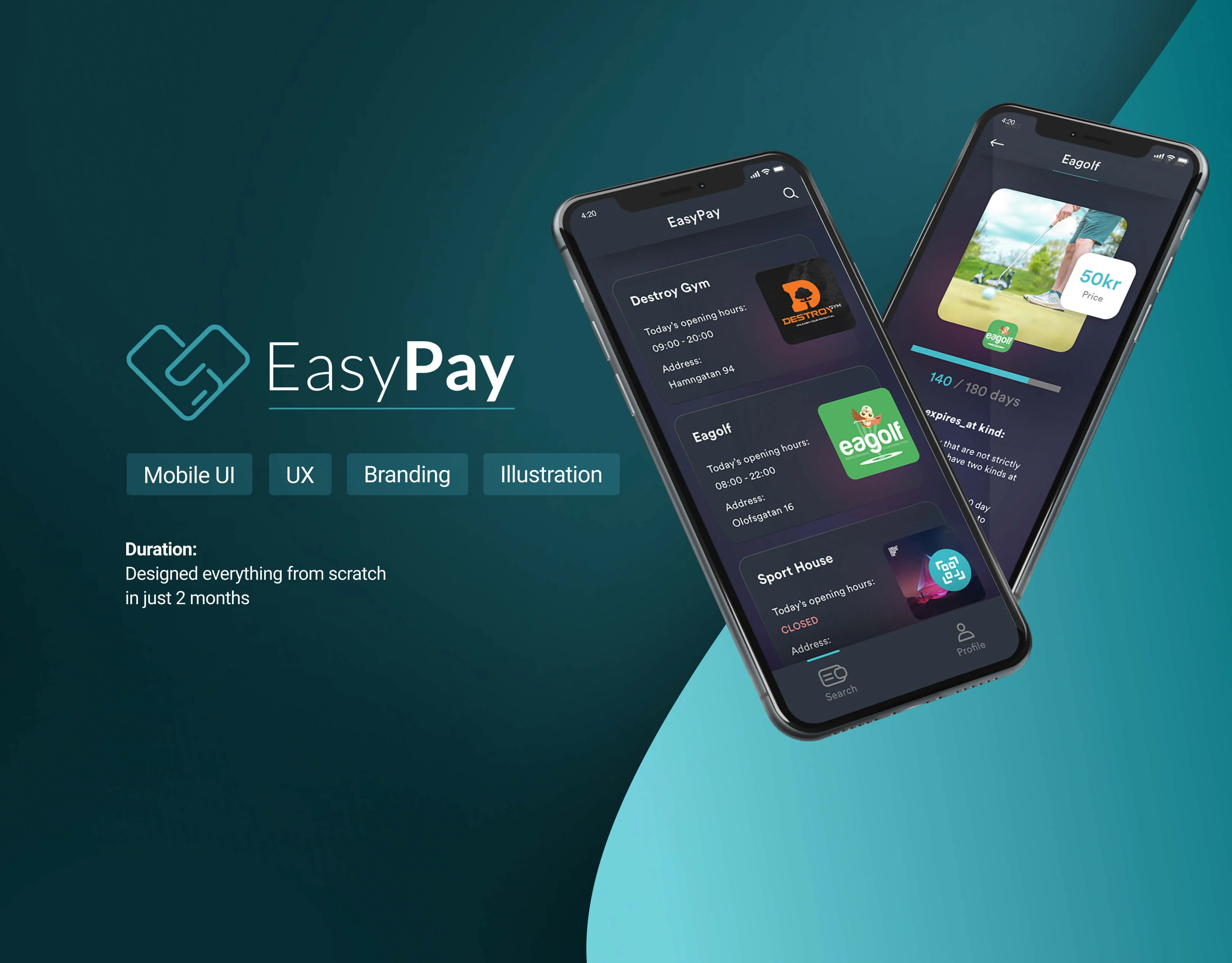 FinTech - Payment and Access Mobile App FinTech project image